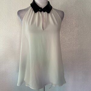 Olsenboye Women’s Halter Neck  Sleeveless Top Blouse Glam Size Small